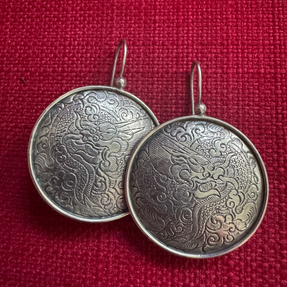 Elegant Silver Dangle Earrings